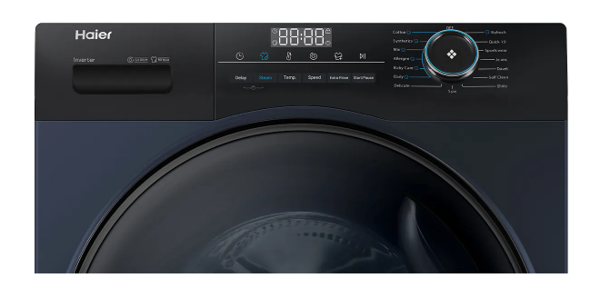 Buy Haier 8 Kg Fully Automatic Front Load Washing Machine (HW80  IM12929EBKF) from Nikshan Online | No Cost EMI Available