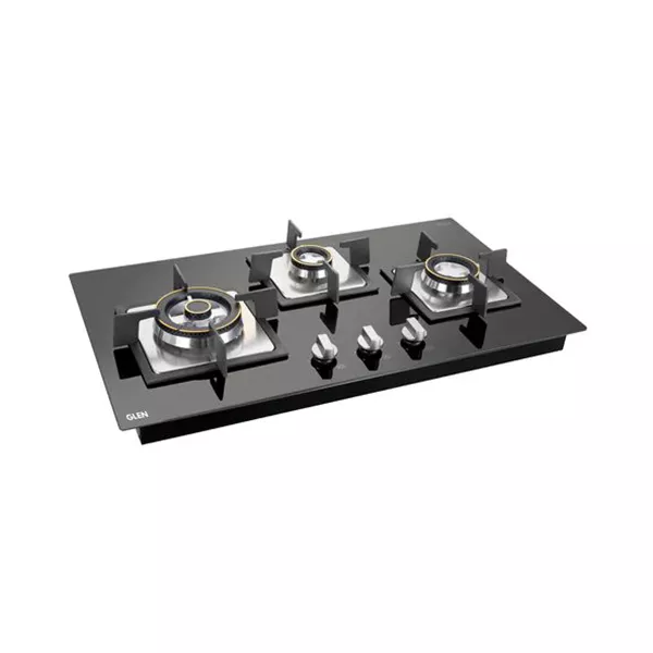 Buy Glen 1073 TR Built In Glass Automatic Gas Hob Black at the
