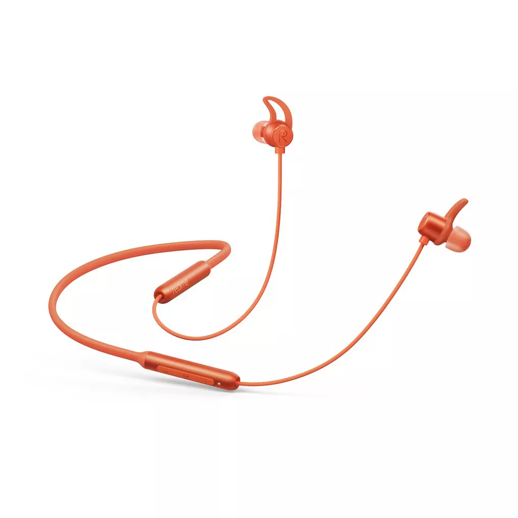 Buy Realme Buds Wireless Neck Band Orange RMA 108 at the Best