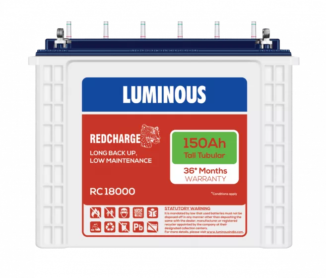 Luminous inverter battery 150ah price discount
