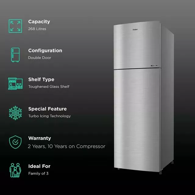 Haier fridge new arrivals 278 litre