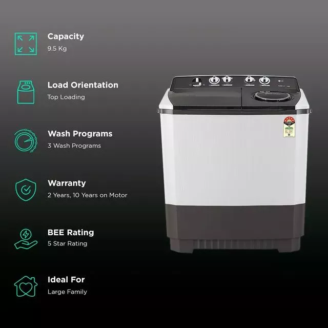 Lg 9.5 kg fully automatic washing machine best price hot sale