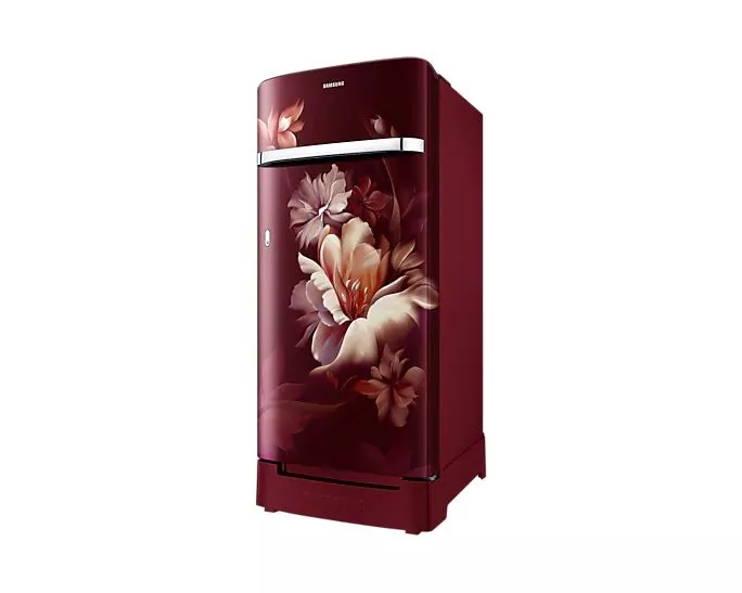 Samsung | 198L | 5 Star | Single Door Refrigerator|Midnight Blossom  Red|RR21B2H2WRZ/HL