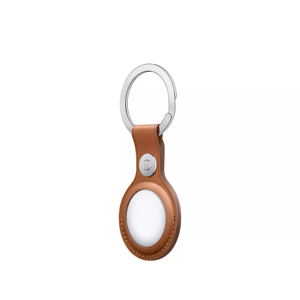 Apple AirTag leather key ring, Toast