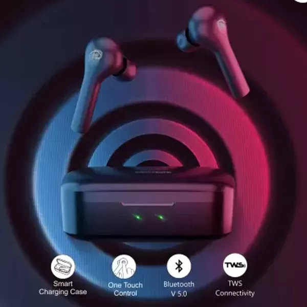 Portronics harmonics twins 22 sales smart tws airpods bluetooth headset
