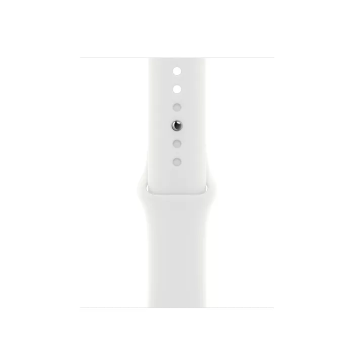 Apple watch silver with white 2025 band