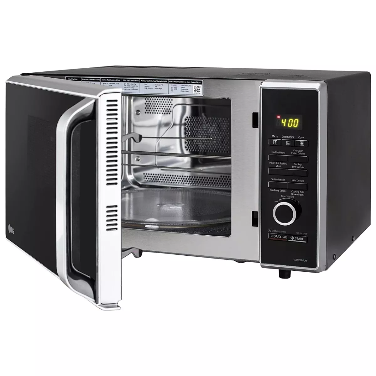 Buy LG 28 L Charcoal Convection Microwave Oven MJ2887BFUM Black