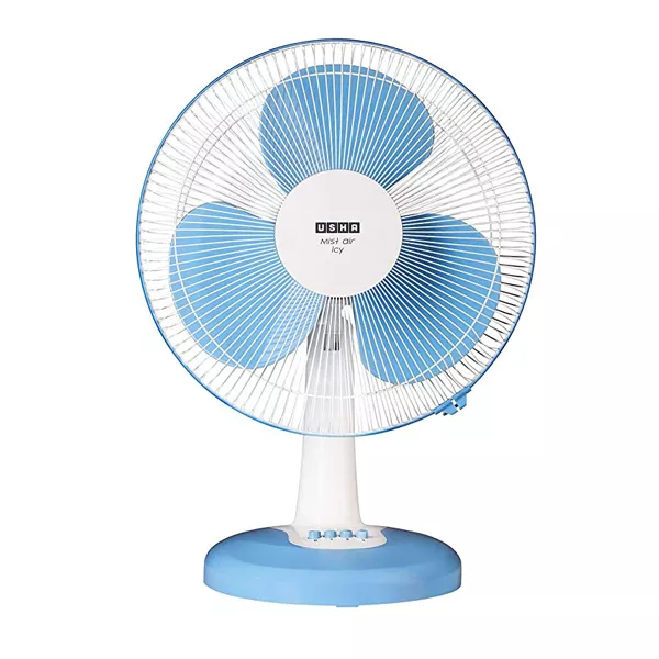 Buy USHA MIST AIR FLO 400 mm Table Fan LIGHT BLUE at the Best