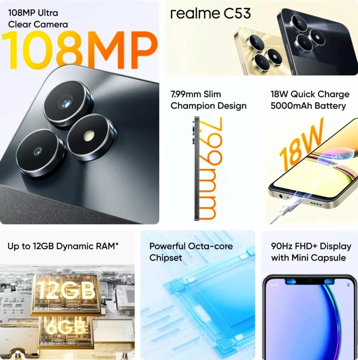 Realme C53 with 108MP camera launched in India, price starts at ₹9,999