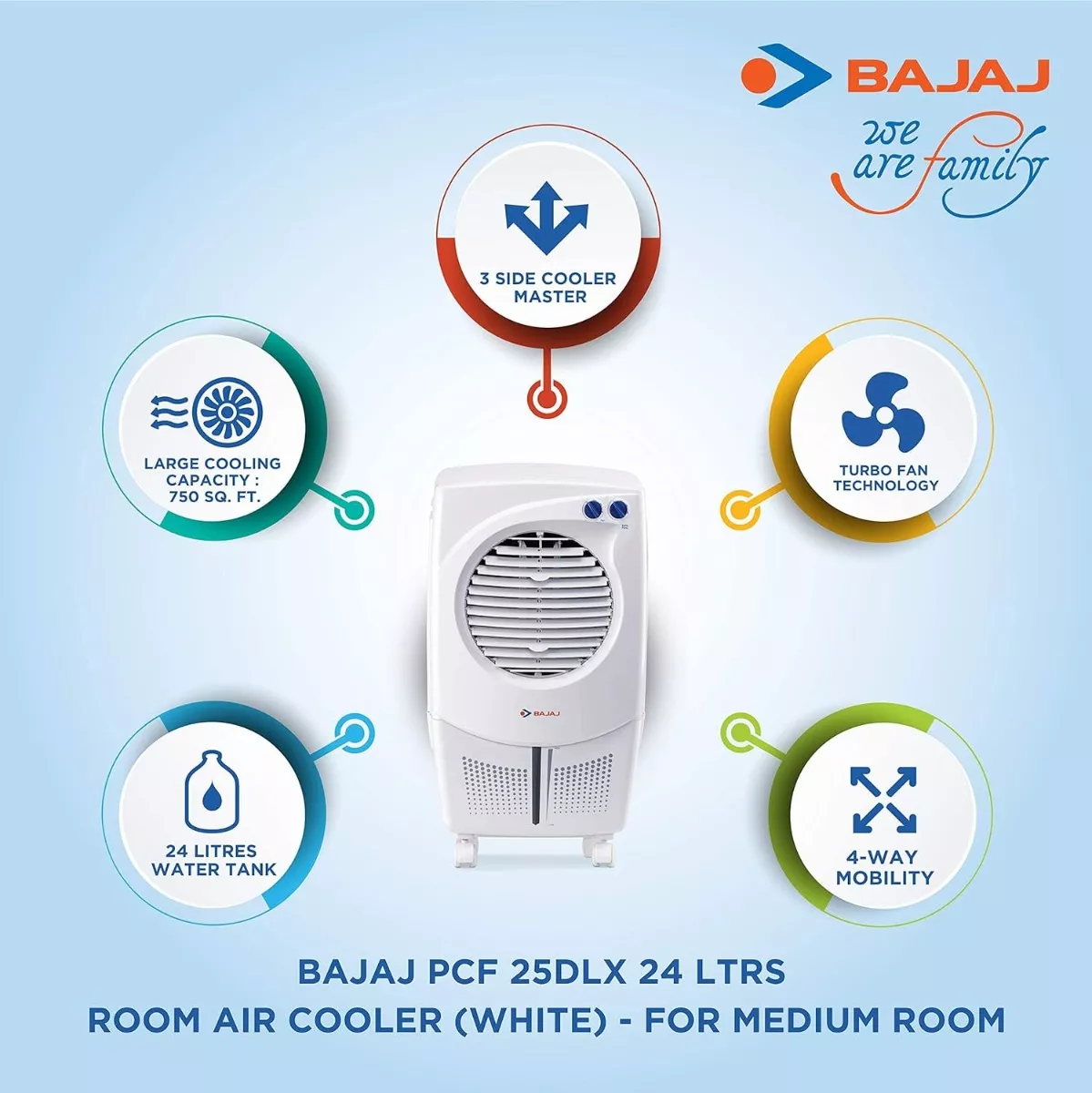 Bajaj pcf 25 dlx personal shop air cooler