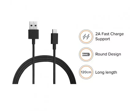 Buy Xiaomi Mi USB Cable 120cm Black at the Best Price in India