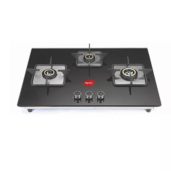 Buy Pigeon Spark Super Efficient Indian 3 Burner Hob Black at the