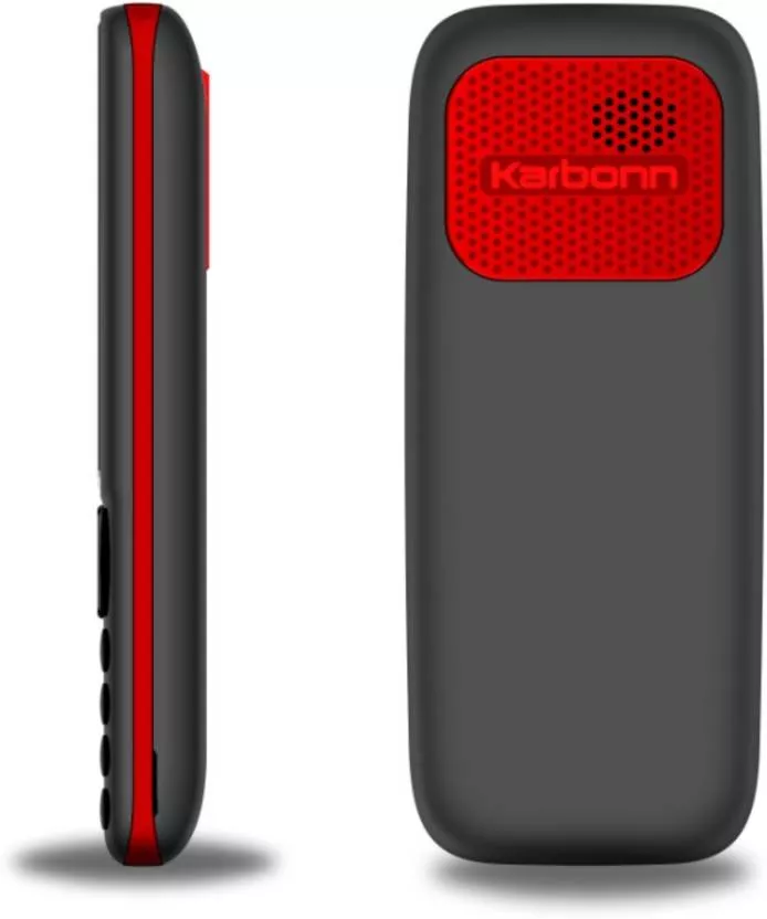 Karbonn K102i (Black-Red, 52 MB)