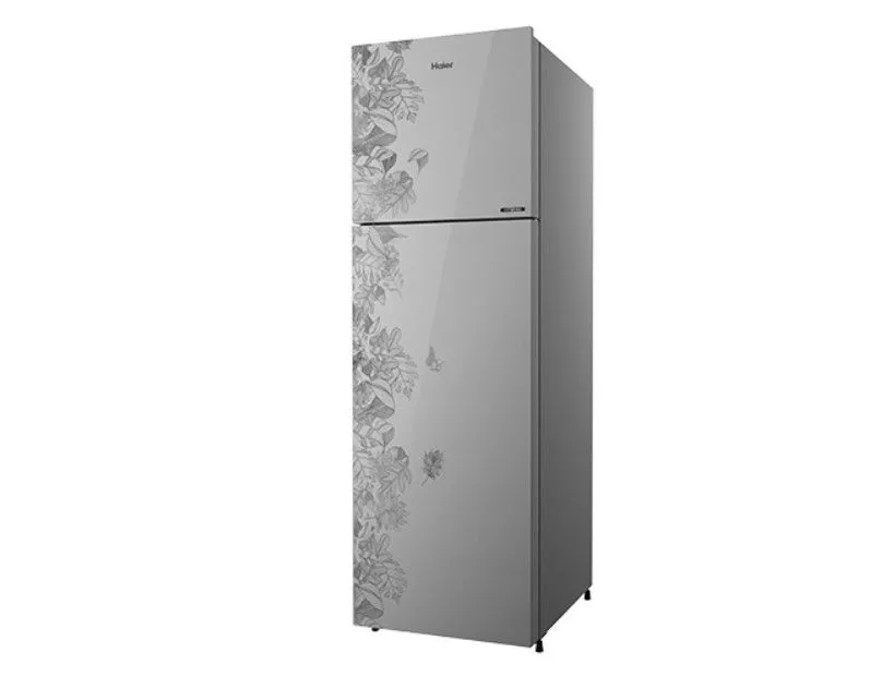 Haier mirror glass discount refrigerator double door