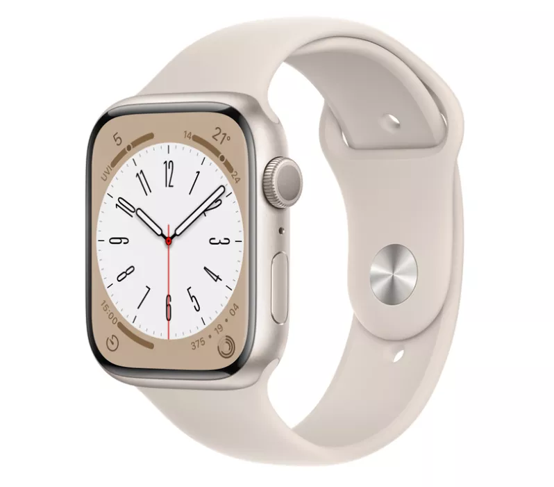 Buy Apple Watch Series 8 45 mm Starlight Aluminum Case with