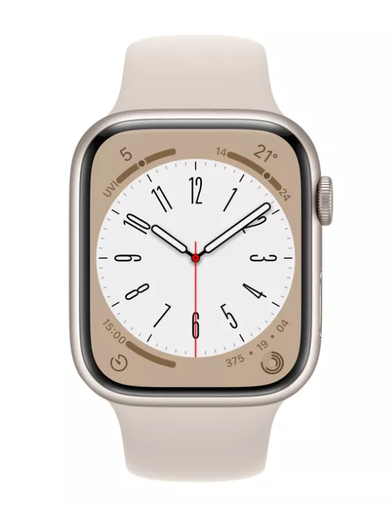 Buy Apple Watch Series 8 45 mm Starlight Aluminum Case with
