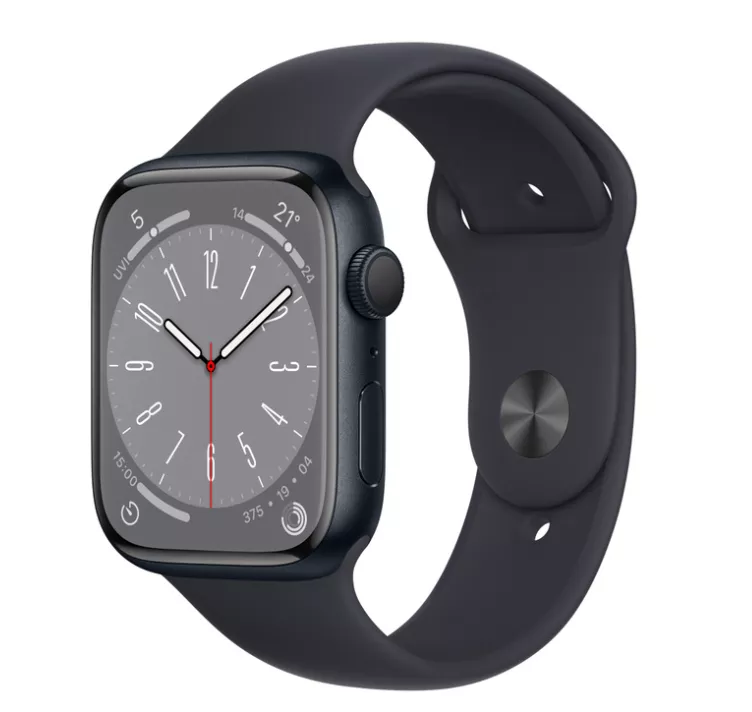 Apple Watch Series 8 GPS 45mm Midnight Aluminum Case with Midnight Sport  Band