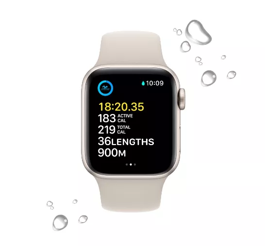 Apple watch silver aluminum case best sale with white sport band