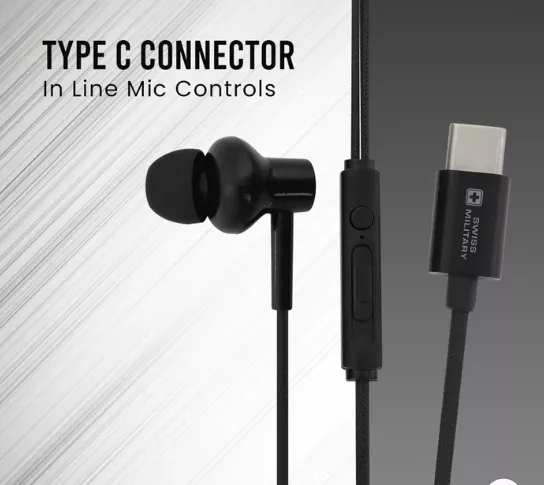 Buy Swiss Military Earphone WATER LITE Type C White at the Best Price in India
