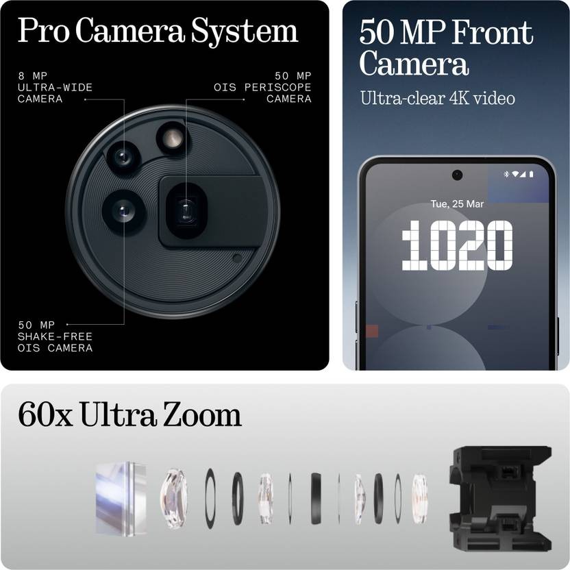 Nothing Phone (3a) Pro おまけ多数 Buy Nothing Phone (3a) Pro (Black, 128 GB) (8 GB RAM) at the Best