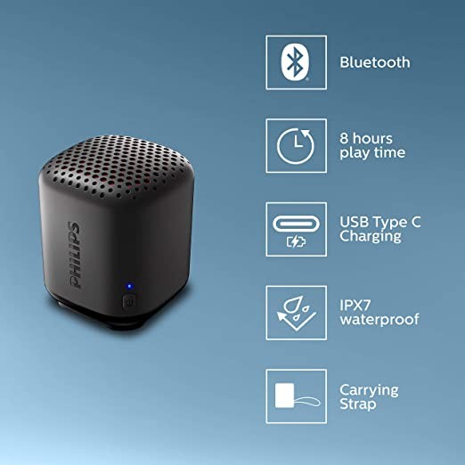 Philips TAS1505B/94 W Bluetooth Speaker (Black)