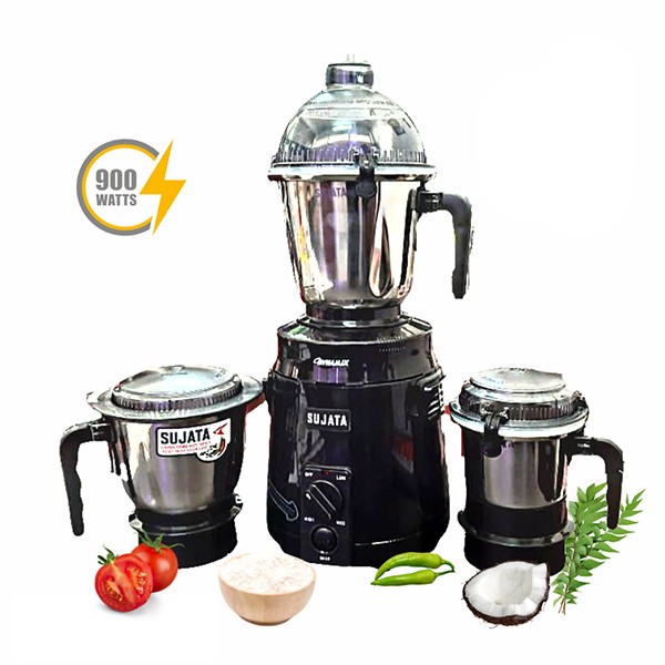 Buy Sujata Dynamix 900W Mixer Grinder, Black at the Best Price in