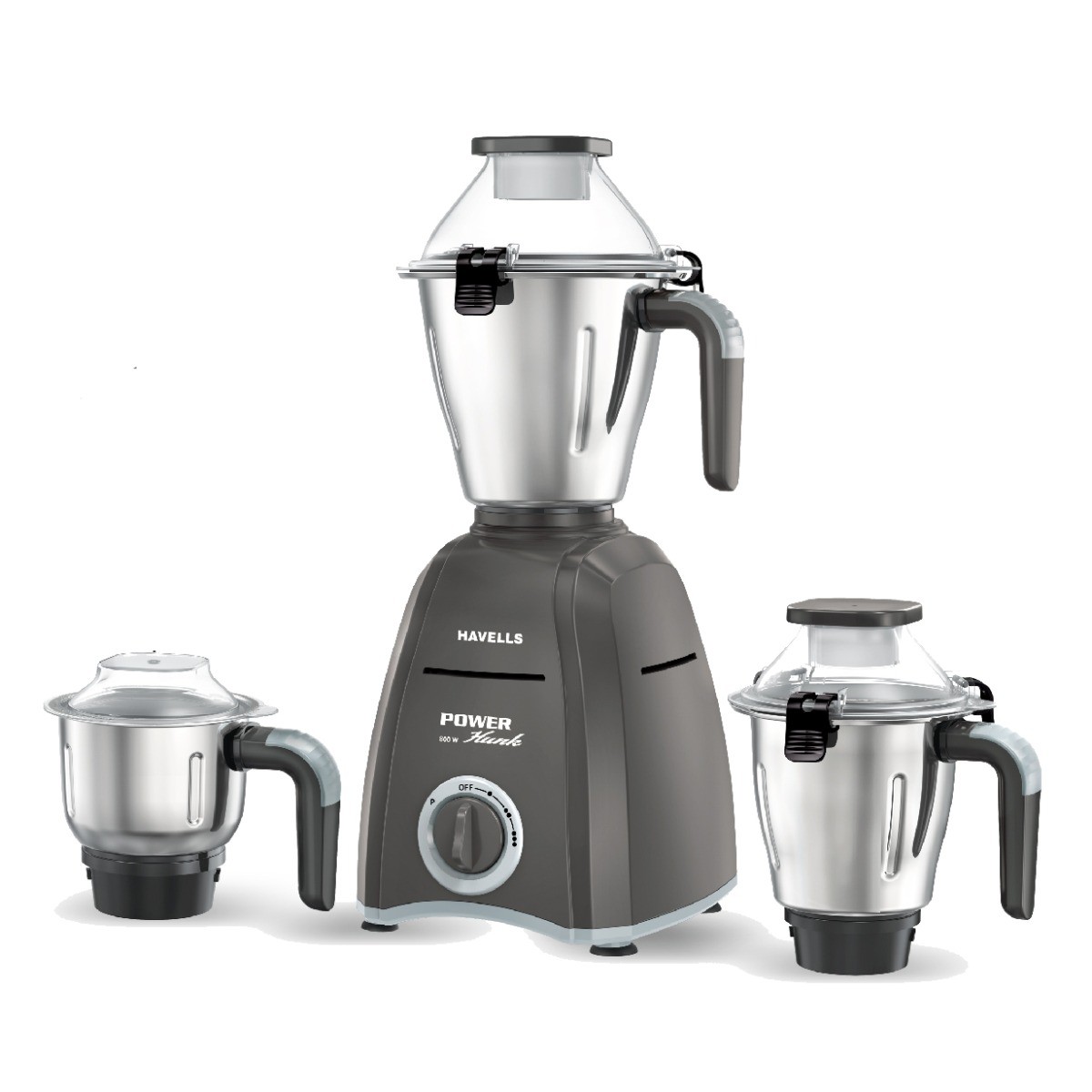 Buy Havells Power Hunk Jar 800W Mixer Grinder, Grey at the Best