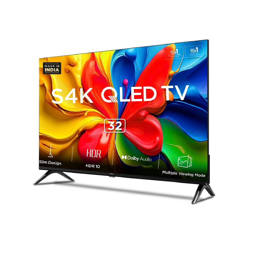 Buy TCL 81.28 cm (32 inch) HD QLED Google TV, 32S4K at the Best