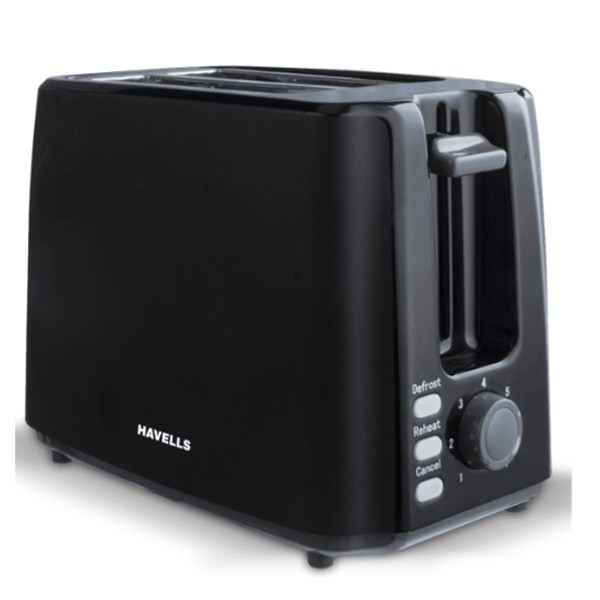 Buy Havells Crisp Plus Slice 700W Sandwich Toster,Black at the