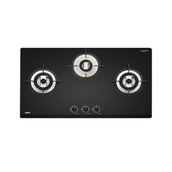 Buy KAFF 3 Burner Glass Top Auto Ignition Gas Stove VRH 783