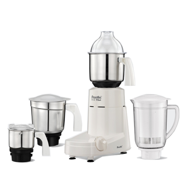 Preethi Eco Plus 750W Jar Mixer Grinder, White