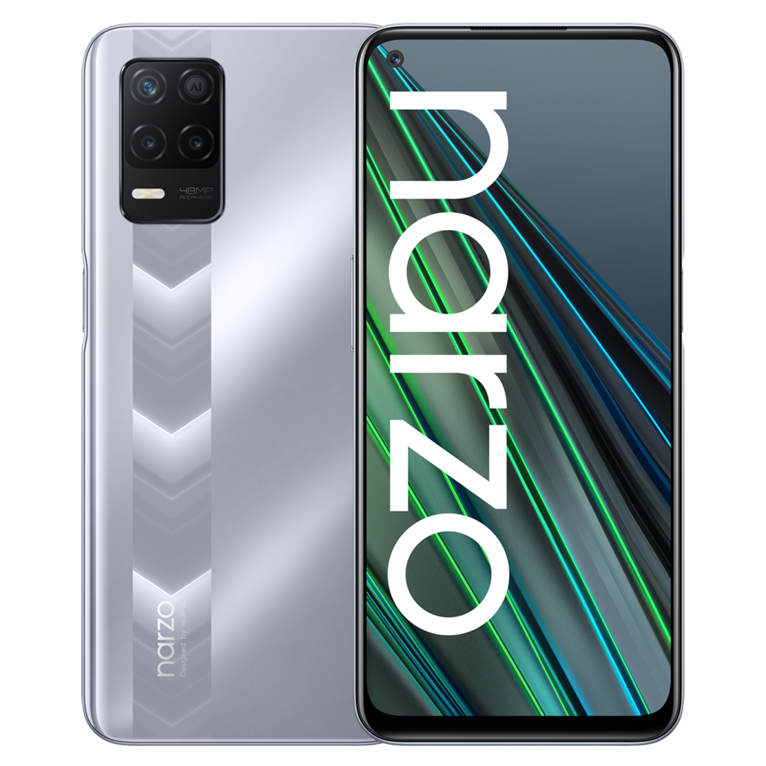 realme narzo 30 5g silver colour