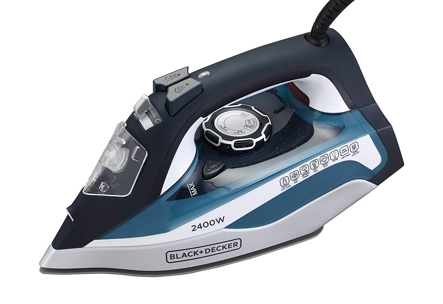 Buy Black Decker Steam Iron Box 2400 Watt Black at the