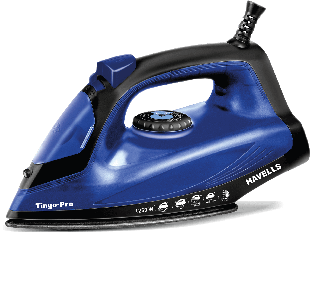 havells steam iron standing
