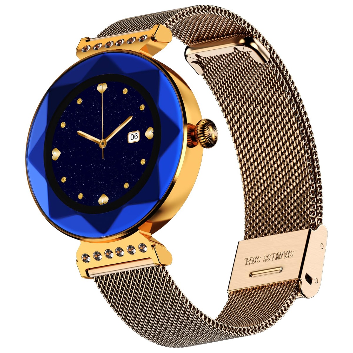 Buy Fire-Boltt Emerald Gemstone-Studded Smart Watch, Blue at the Best Price  in India