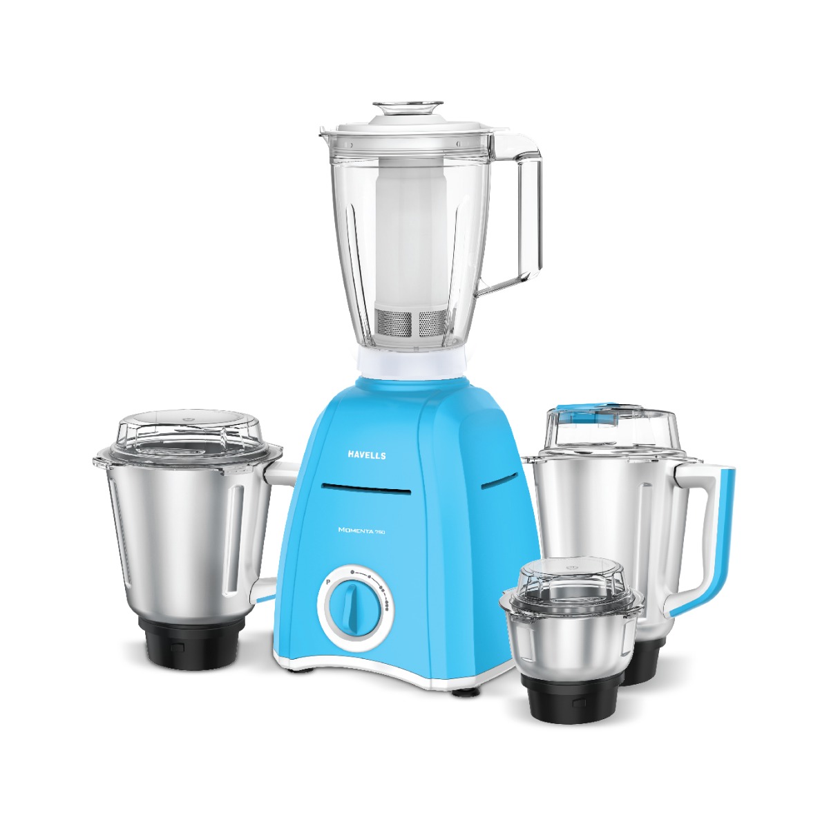 Buy Havells Momenta NV 750W Mixer Grinder, Blue (3 Jar) at the Best Price in India
