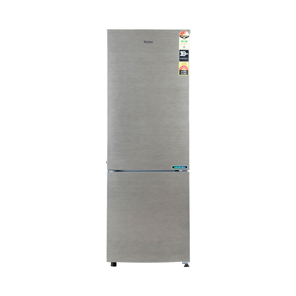 Buy Haier 256 L Frost Free Double Door Bottom Mount Refrigerator,Silver (HRB2763BSE) at the