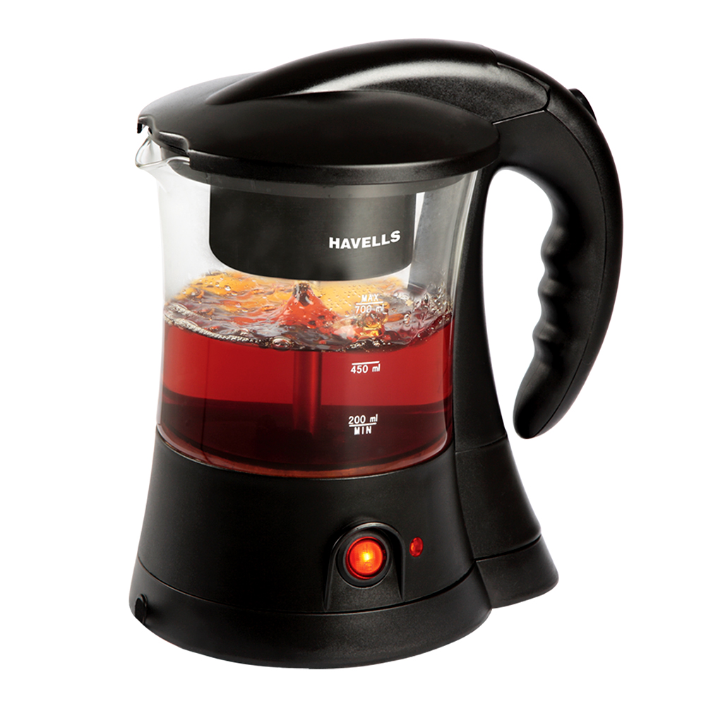 Buy Havells CRYSTAL 0.7 L 600 W Tea Coffee Maker (Black) at the Best