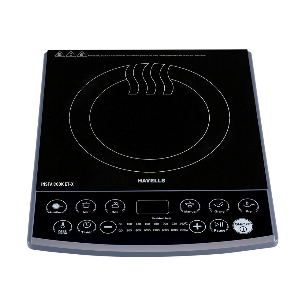 Buy Havells INSTA COOKQT 1200 W Induction Cooktop (Grey) at the Best Price in India